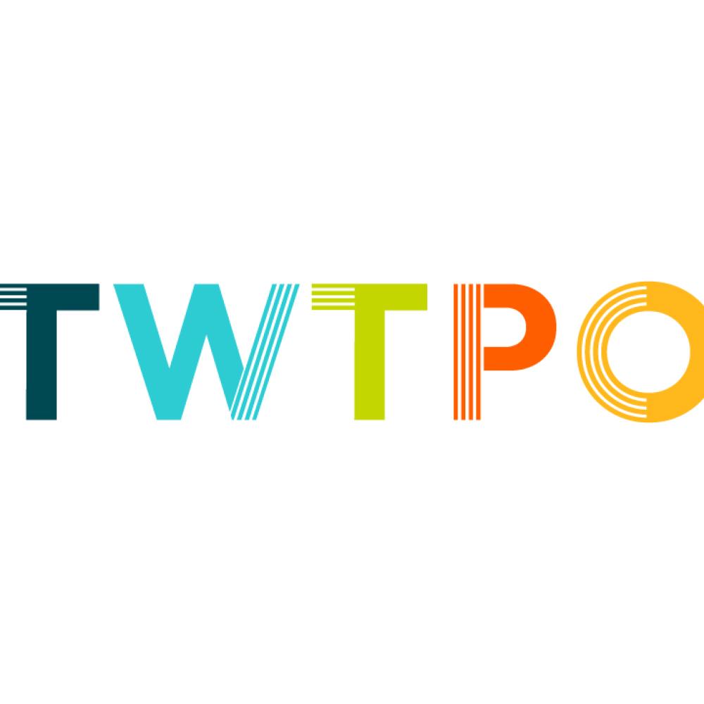 Triangle West TPO alternative logo, showing the letters "TWTPO" with brand colors. 