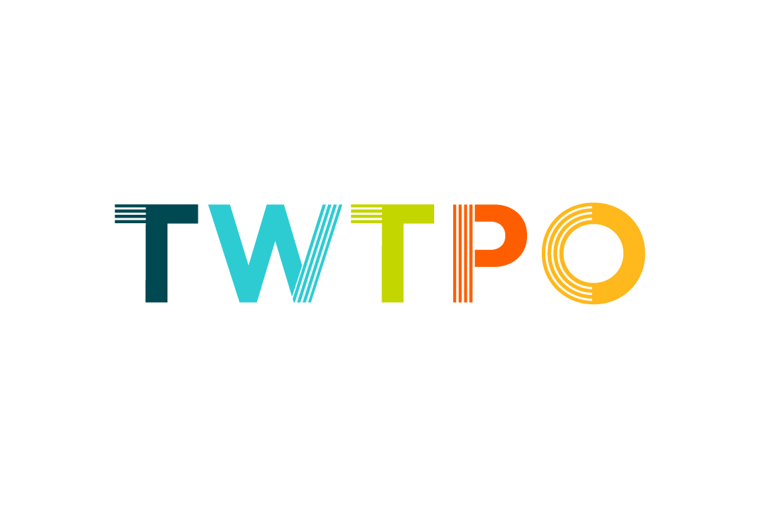 Triangle West TPO alternative logo, showing the letters "TWTPO" with brand colors. 