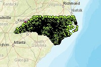 NCDOT Bicyclist and Pedestrian Crash Map